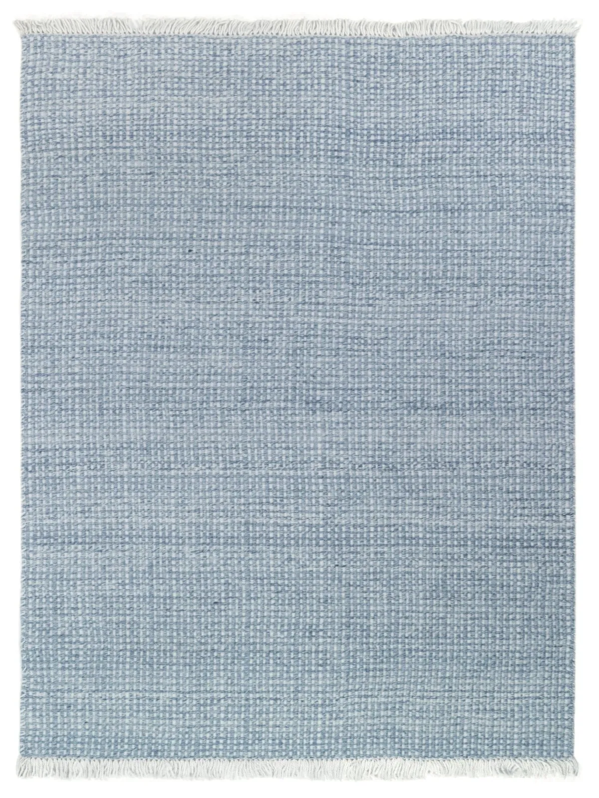 Denim Pin Dot Handwoven Indoor Outdoor Rug - full rug