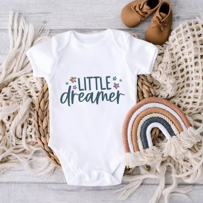 Baby Shower Onesie, Little Dreamer Baby Onesie, Newborn Baby Bodysuit, Funny Baby Shower Gift, Toddler Tee, Baby Announcement