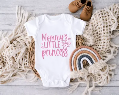 Baby Shower Onesie, Mommy Little Princess Baby Onesie, Newborn Baby Bodysuit, Funny Baby Shower Gift, Toddler Tee, Baby Announcement