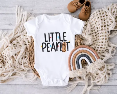 Baby Shower Onesie, Little Peanut Cute Baby Onesie, Newborn Baby Bodysuit, Funny Baby Shower Gift, Toddler Tee, Baby Announcement, Friends