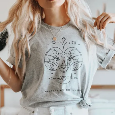 Zodiac Horoscope Shirt, Aries Zodiac Unisex Shirt, Zodiac Sing Aries Shirt, Horoscope Shirt, Birthday Gift for Interested in Astrology