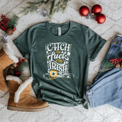 Lucky Shirt, St Patricks Day Unisex Shirt, Catch the Luck of The Irish, Retro St. Patrick Lucky Shirt, Irish Shirt, St Pattys Day Gift