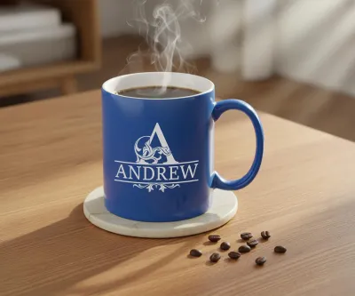 Personalized 11 Oz Coffee Mug, Custom Text and Design Ceramic Mug with Name, Customized 11 Oz Tea Cup for Men & Women, Unique Gift Idea