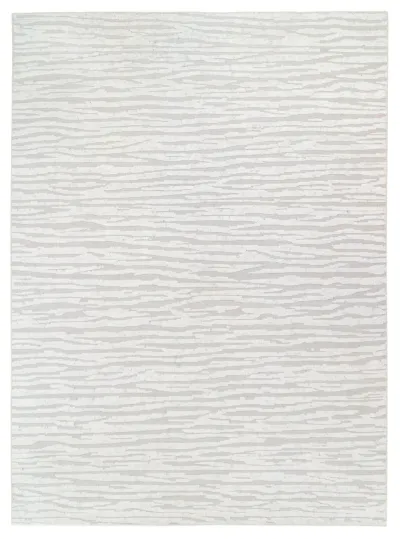 Ivory Texture Handwoven Wool Rug - full rug