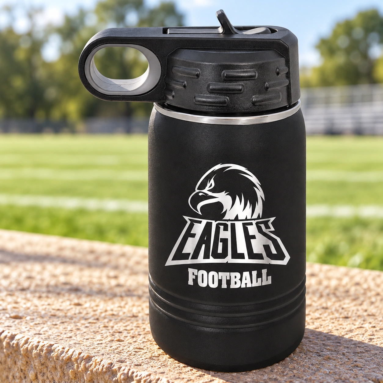 Personalized Engraved Insulated Water Bottle - product photography